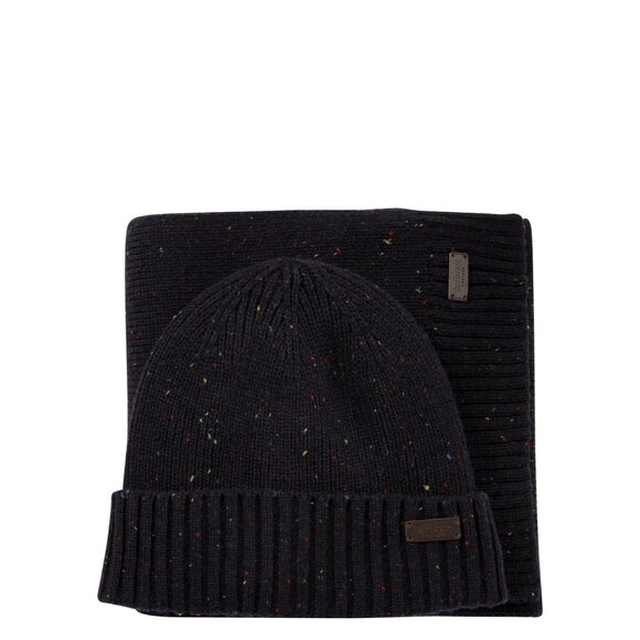 Barbour Carlton Fleck Beanie & Scarf Set DEFAULT UNI Men - Picture 1 of 2